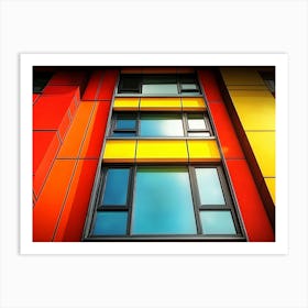 Brightly Colored Building Art Print