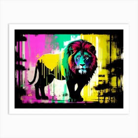 Lion Painting 119 Art Print