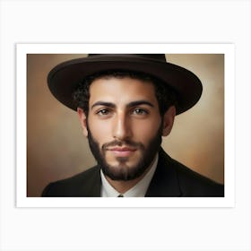 Jewish Man Portrait 11 Art Print