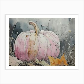 Pink Pumpkin 1 Art Print