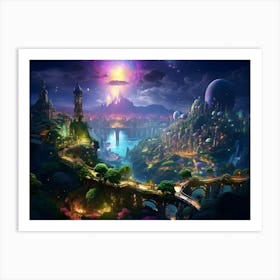 Fairytale City 3 Art Print