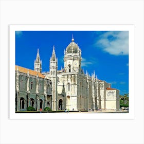 Mosteiro Dos Jeronimos In Lisbon Art Print