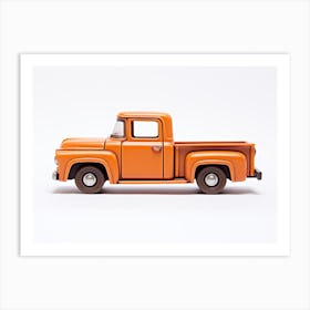 Toy Car 56 Ford Truck Orange Art Print