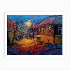 Street At Night Art Print