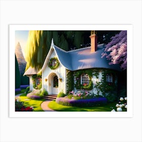 A dream cottage Art Print