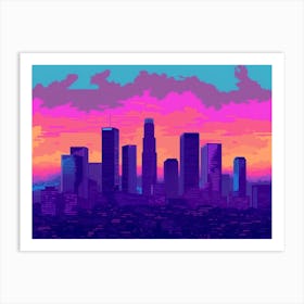 Los Angeles Skyline 3 Art Print