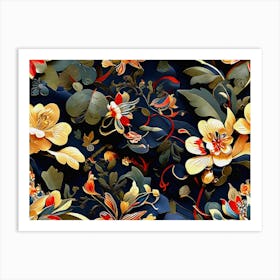 Floral Pattern 7 Art Print