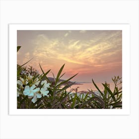 Sunset At The Beach Art Print