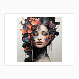 Flower Girl Art Print