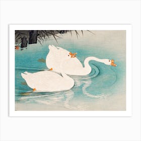 Geese Amid Reeds, Ohara Koson Art Print