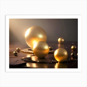 Golden Balls Art Print