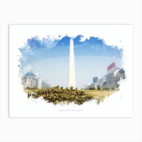 Obelisco, Buenos Aires, Argentina Art Print