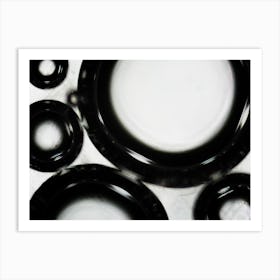 Water Bubbles Under The Microscope Art Print
