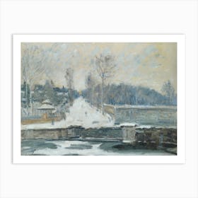 The Watering Place At Marly Le Roi, Alfred Sisley Art Print