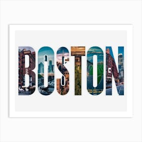 Boston Cityscape Art Print