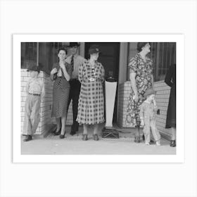 Spectators Waiting For Parade, National Rice Festival, Crowley, Louisiana By Russell Lee Art Print