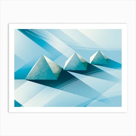 Pyramids In The Sky Art Print