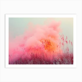 Pink Smoke Art Print