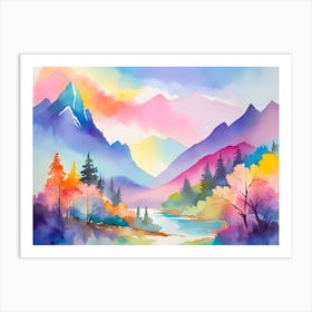 Mountain landscapes 4 Art Print