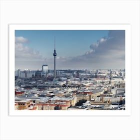City view Berlin in winter Art Print