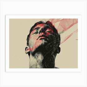 Man'S Head 5 Art Print