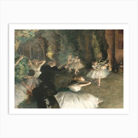 Ballet Class By Edgar Degas 1 Art Print