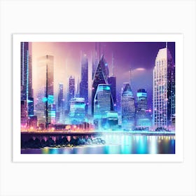 Futuristic Cityscape 54 Art Print