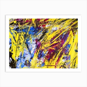 Hand Painted Abstract Painting 1 Art Print