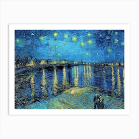 Starry Night Over The Rhone Vincent Van Gogh 1 1 Art Print