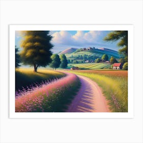 Road In The Countryside 10 Art Print