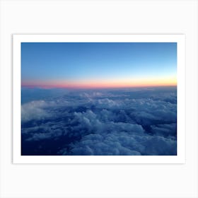Over the clouds Art Print