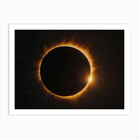 Solar Eclipse - Solar Eclipse Stock Videos & Royalty-Free Footage 2 Art Print