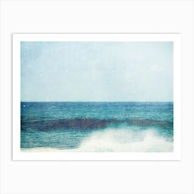 Waves Crashing On The Beach Art Print