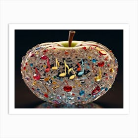 Apple With Music Notes 19 Art Print