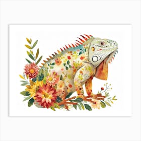 Little Floral Iguana 2 Póster