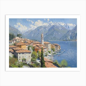 Como Lake Art Print