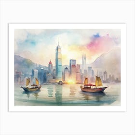 Hong Kong City 1 Art Print