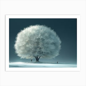 Tree In The Snow Art Print