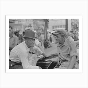 Farmers Conversing, Caruthersville, Missouri By Russell Lee Art Print