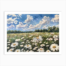 Daisy Field Art Print