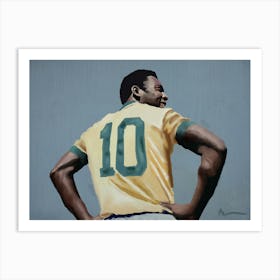 Brazilian Soccer Player Pele Art Print