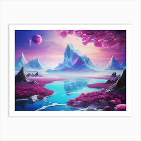 Glacier Island Art Print