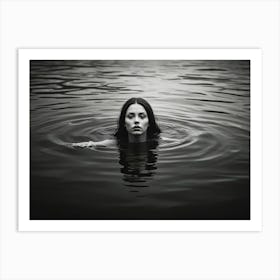 Woman In The Water Art Print