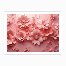 Paper Flowers 90 Art Print