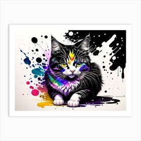 Cat Painting 1 Art Print