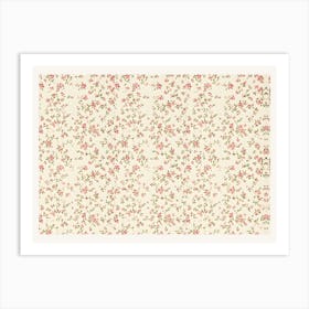 Floral Wallpaper 1 Art Print