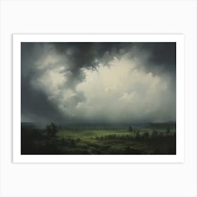 Moody Landscape Painting Art Print