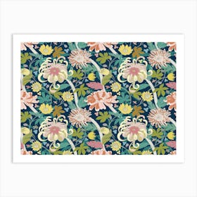 Floral Wallpaper Art Print