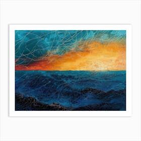 Sunset Over The Ocean 54 Art Print