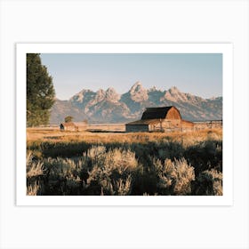 Mormon Row Scenery Art Print